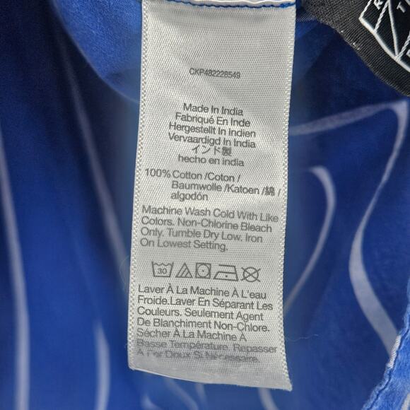 Madewell Oversized Boxy Button-Up Poplin Shirt in Pure Blue, Size XS - Picture 11 of 14